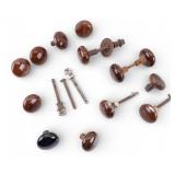 19/20th C Bennington Ceramic Doorknobs