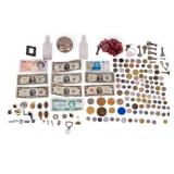 Coins, Keys, and Paper Currency