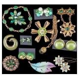 Vintage Green Costume Jewelry