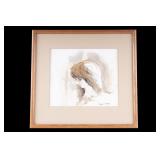 Robert Fabe (Am. 1917-2004) Watercolor Portrait