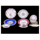 Hand Painted Limoges and Bavarian Porcelain