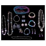 Purple and Sterling Jewelry