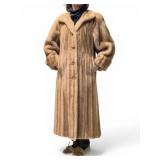 Goldin-Feldman Mink Fur Coat w/ MOP Buttons