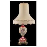 Vintage Capodimonte Porcelain Table Lamp