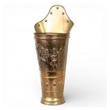Embossed Brass Umbrella Stand
