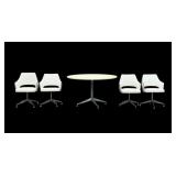 MCM Dining Set / Round Table w/ 4 Chairs