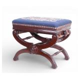 C.A. Cook & Co. Boston Carved Bench