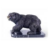 Cast Bronze Bear Sculpture