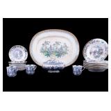 Staffordshire Chinoiserie Transferware Porcelain