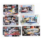 6 LEGO Star Wars Empty Boxes