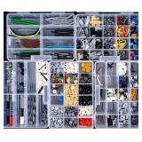 Lego Pieces in 5 Storage Containers