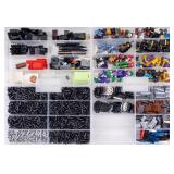 4 Containers of Lego Minifigures and Parts
