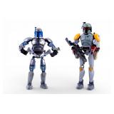 Assembled Jango Fett and Boba Fett Figures