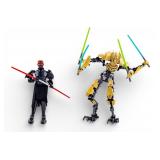 Assembled LEGO Darth Maul and General Grievous