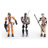 Lego Star Wars Finn, Rey, and Poe Dameron Figures