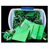 7 Pounds of Green Tone Lego Pieces
