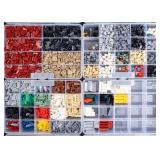 LEGO Parts in Stackable Storage Boxes