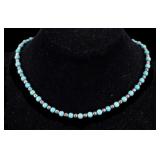 Turquoise and Sterling Necklace