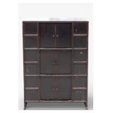 19th C Korean 3-Story Book Chest / Cabinet