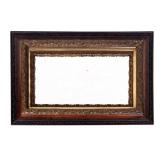 Antique Carved Oak & Gilded Wall Mirror