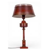Vintage Tole Painted Lamp