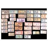 Vintage Foreign Currency Grouping