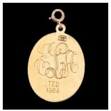 14K Gold Medallion