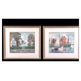 Watercolor Landscapes by B. Truelove (UK 20th C)