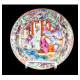 19th C Chinese Famille Rose Export Porcelain Plate