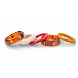 Bakelite and Weiss Bangle Bracelets