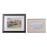 2 Signed Watercolor Paintings