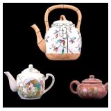 3 Asian Teapots