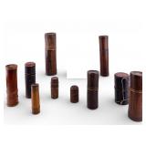 Early Korean Bamboo Brush Pots (10)