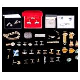 Vintage Designer Cuff Links and Tie Clips