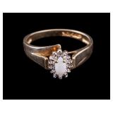 10K Yellow Gold Opal Ring