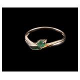 10K Gold Emerald Ring