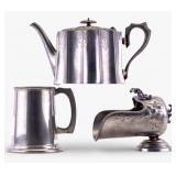 Victorian Sheffield Pewter Teapot and More