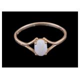 10K Gold Petite Ring w/ Opal