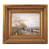 Landscape Oil on Board, Signed