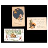 Antique Early 20th C Halloween Post Cards