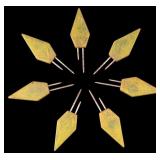 Green Bakelite Corn Cob Holders