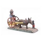 19th C Cast Iron Coin Bank "Bad Accident"