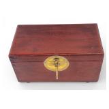 19th C Korean Royal Red Lacquer Box