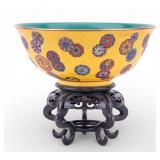 Chinese Porcelain Bowl on Stand