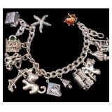 Vintage Sterling Charm Bracelet
