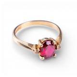 10K Gold Ruby Ring by B&F Baden Foss