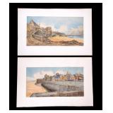 Pair of Signed Early Watercolors, 1919