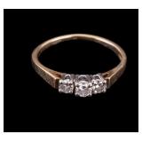 14K Yellow Gold Diamond Ring