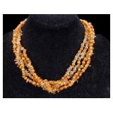 Orange Pearl Necklace