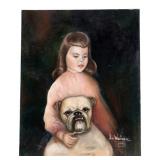 Jo Wainer Oil on Board, 1955